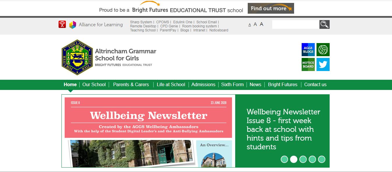Altrincham Grammar School for Girls Home Page