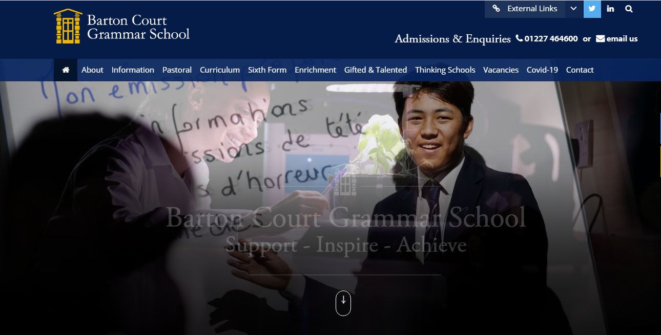 Barton Court Grammar School Home Page