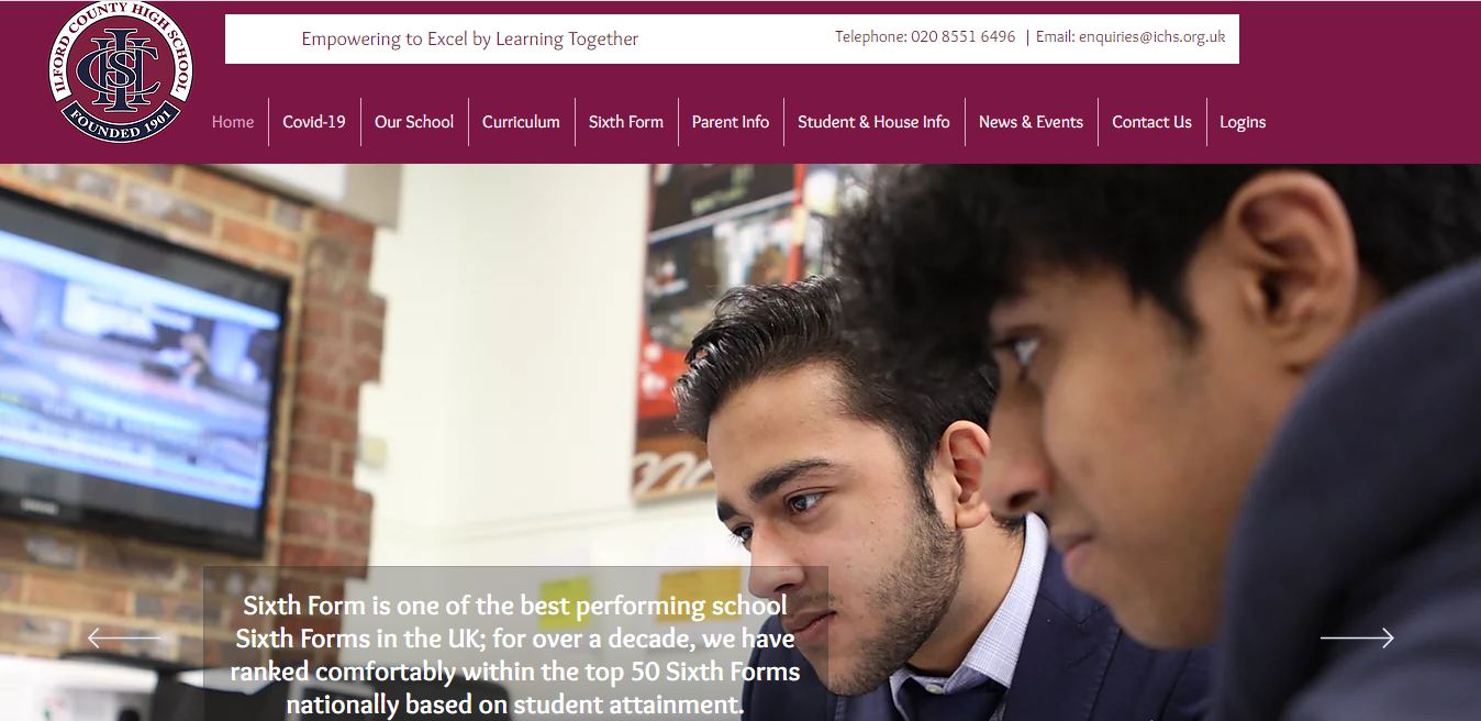 Ilford County High School Home Page