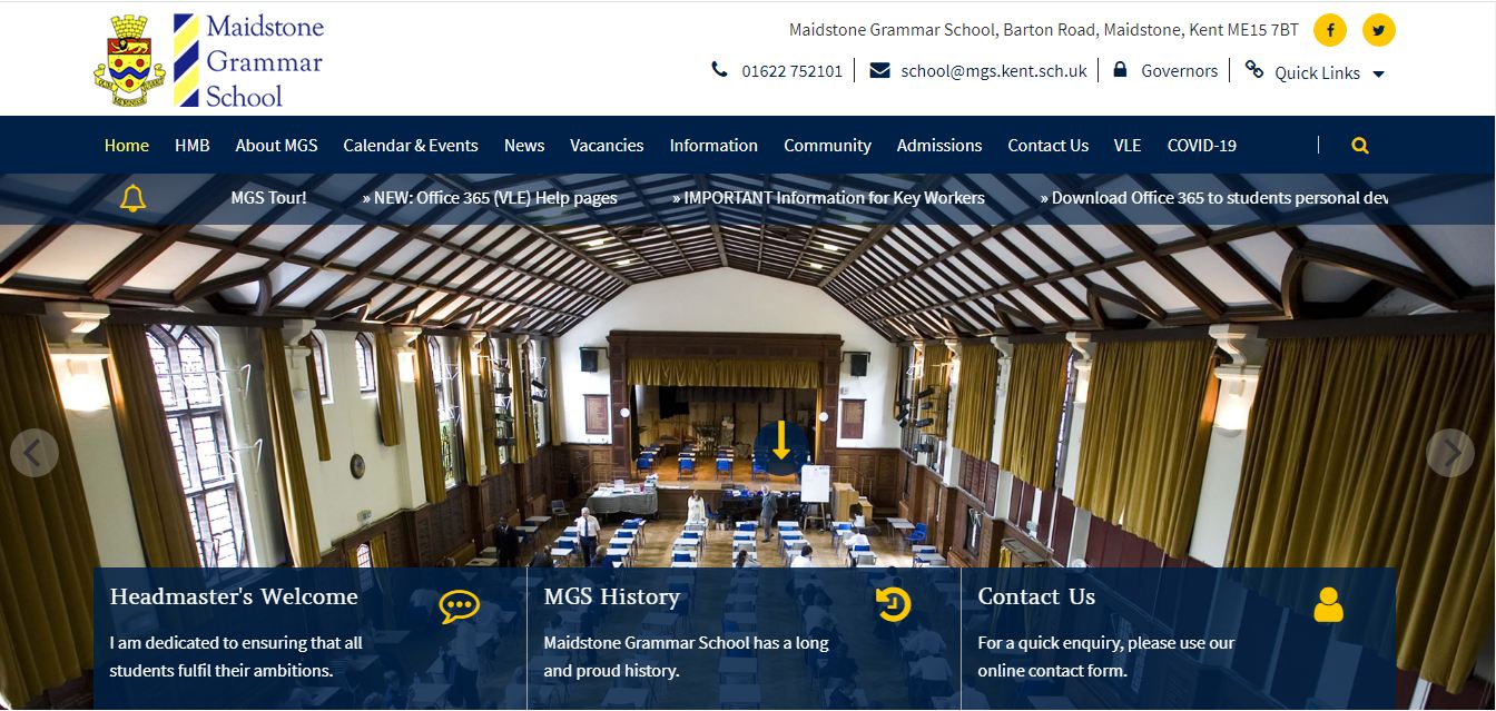 Maidstone Grammar School Home Page