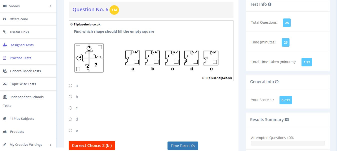 11 Plus Grammar Schools NVR Sample Papers