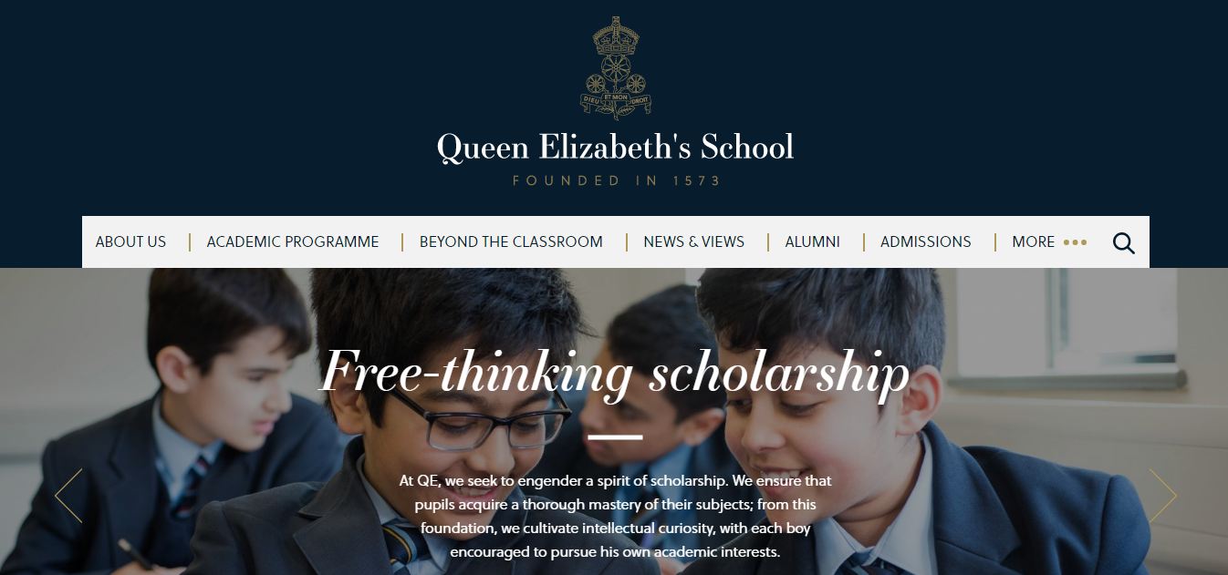 Queen Elizabeths school home page