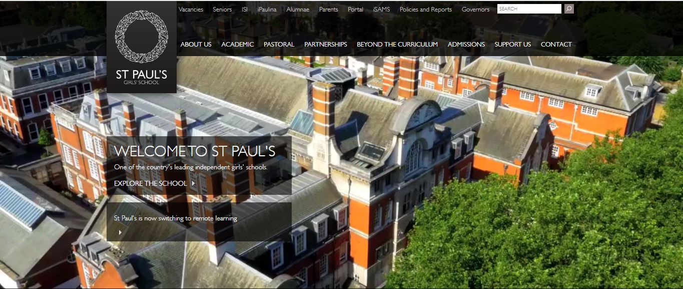 St Paul's Girls' School Home Page