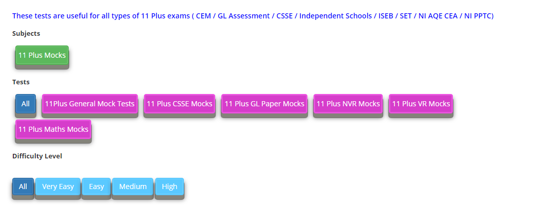 11 plus mock exams free online