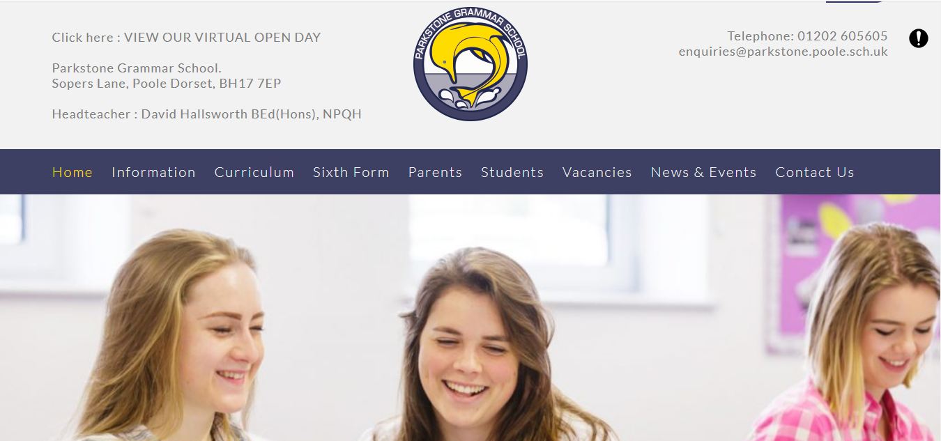 Parkstone Grammar School Home page