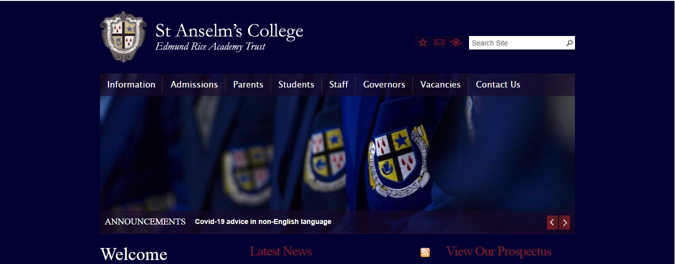 St Anselm's College Home Page